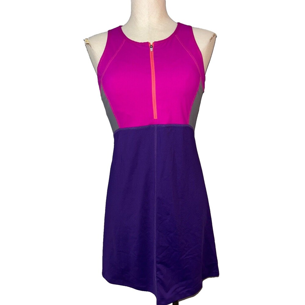 Title Nine Pink and Purple Athletic Midi Dress